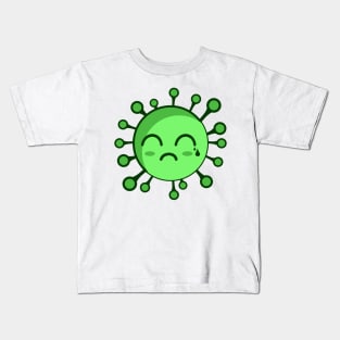 corona sad emoji Kids T-Shirt